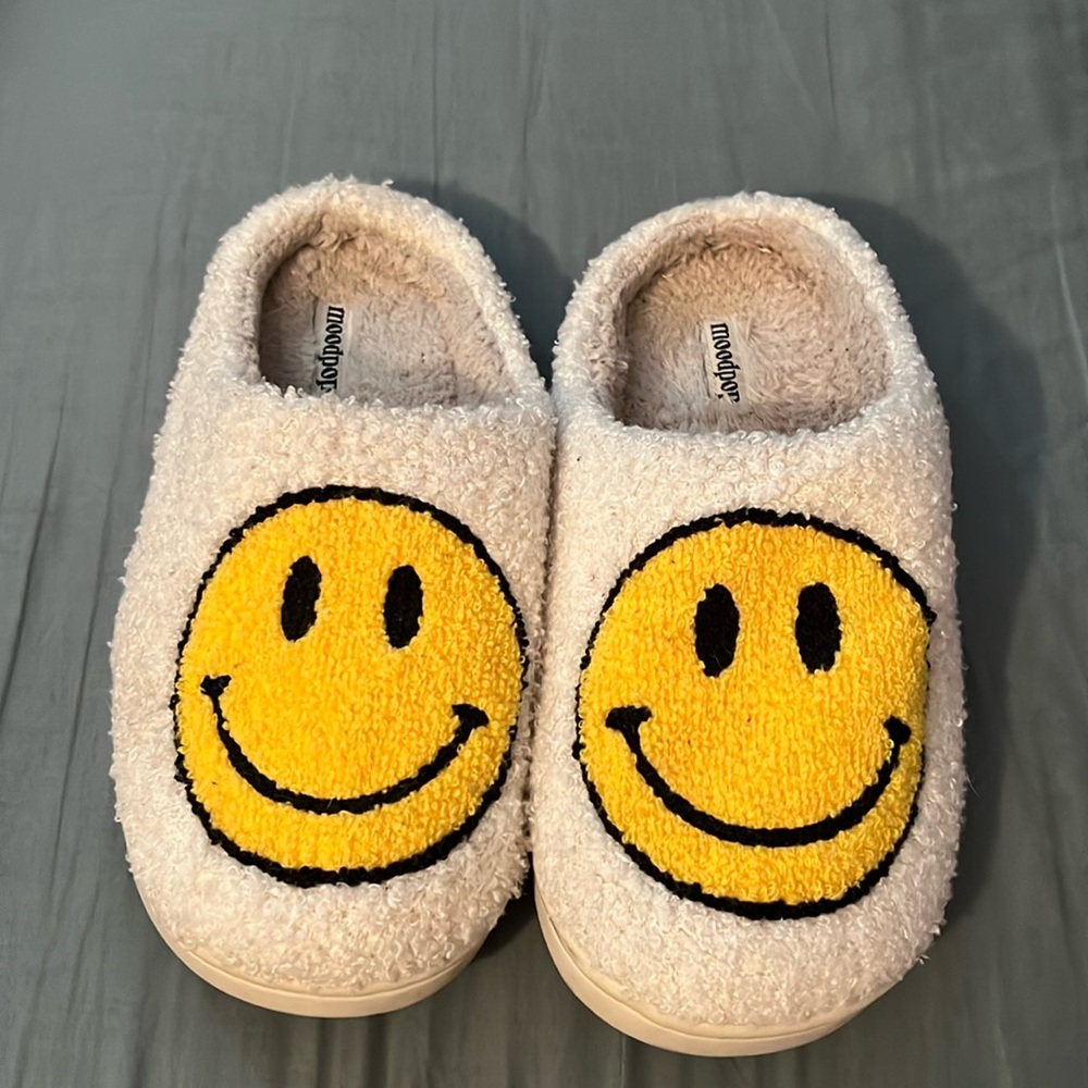 Smiley face slippers